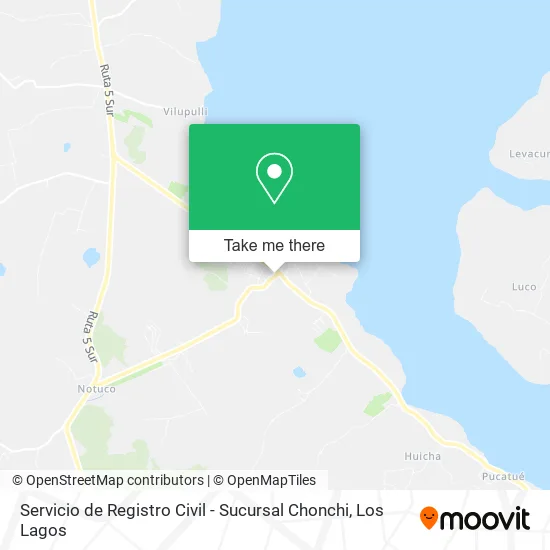 Servicio de Registro Civil - Sucursal Chonchi map