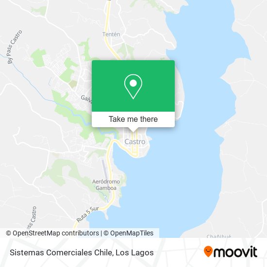 Sistemas Comerciales Chile map