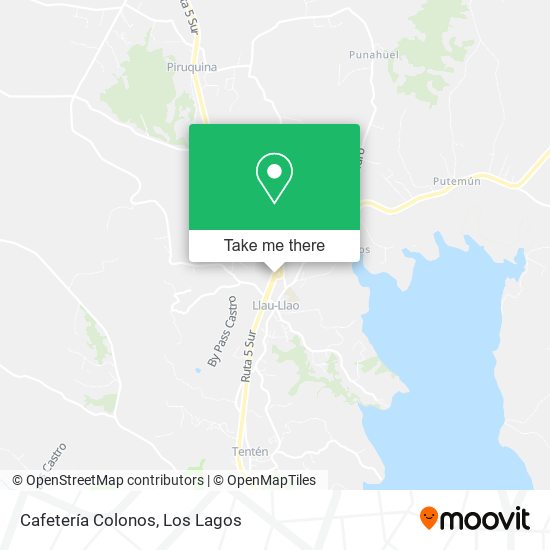 Cafetería Colonos map