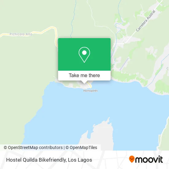 Hostel Quilda Bikefriendly map