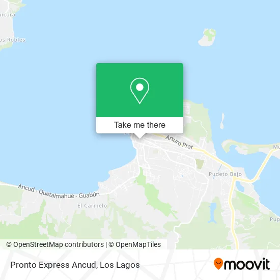 Pronto Express Ancud map