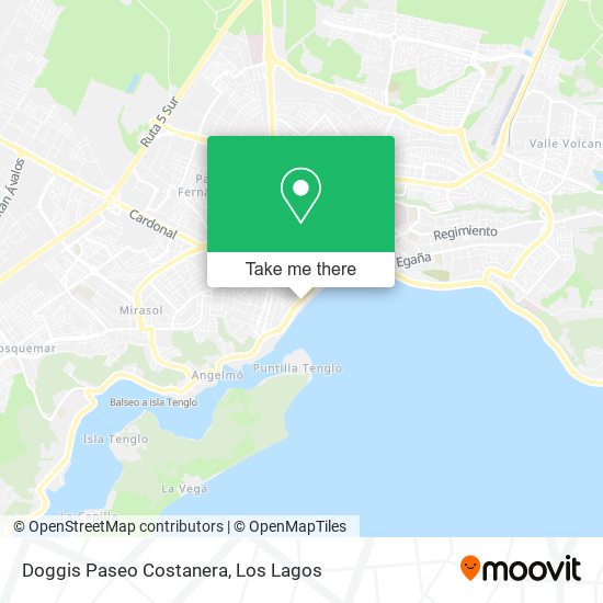 Doggis Paseo Costanera map