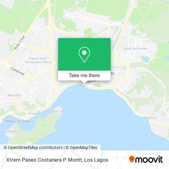 Mapa de Xtrem Paseo Costanera P. Montt
