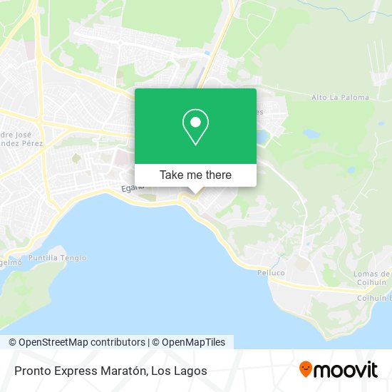 Pronto Express Maratón map