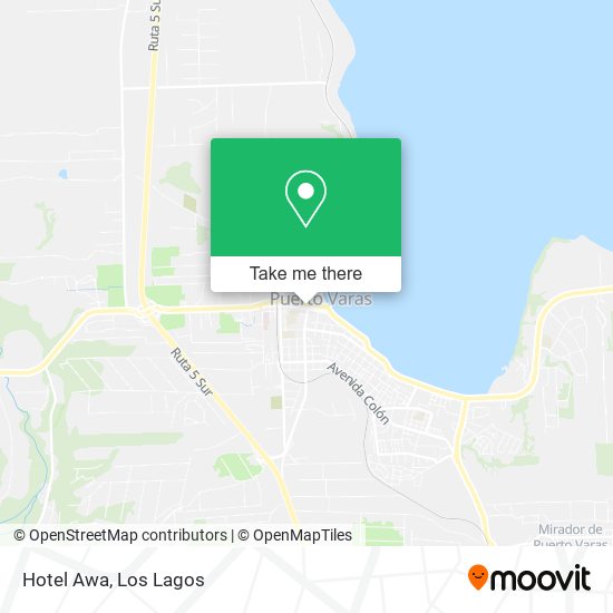 Mapa de Hotel Awa