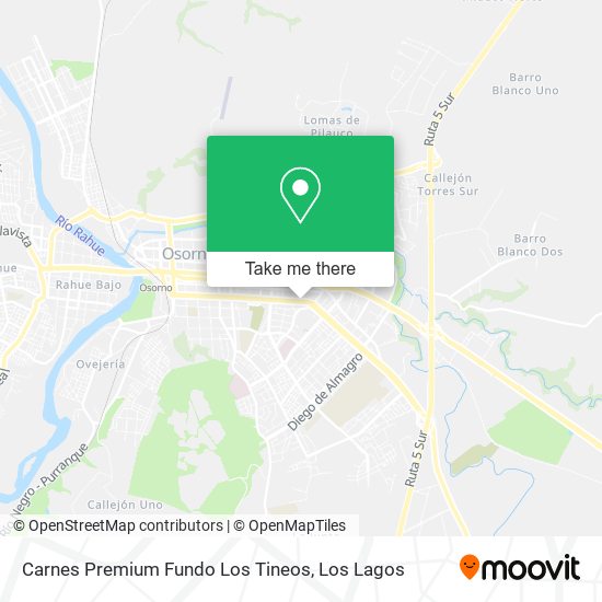 Carnes Premium Fundo Los Tineos map