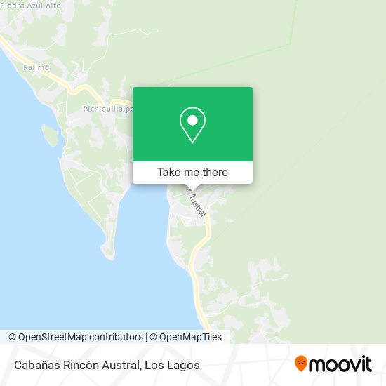 Cabañas Rincón Austral map