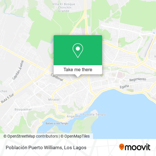 Población Puerto Williams map