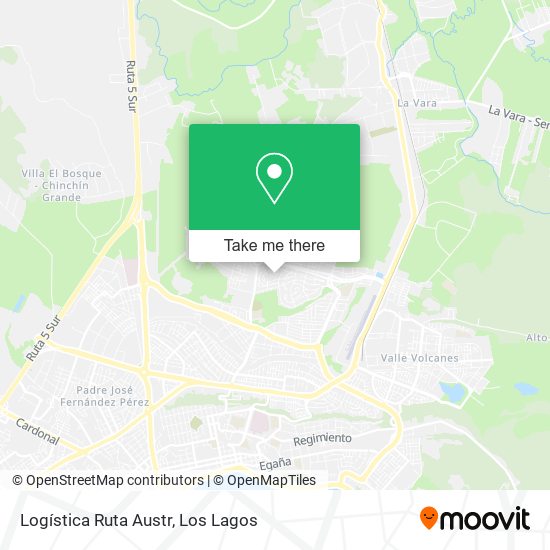 Logística Ruta Austr map