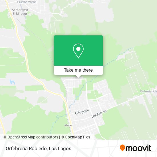 Orfebrería Robledo map