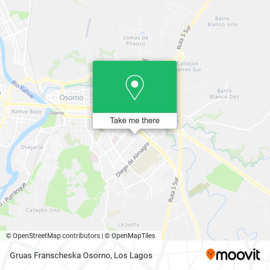 Gruas Franscheska Osorno map