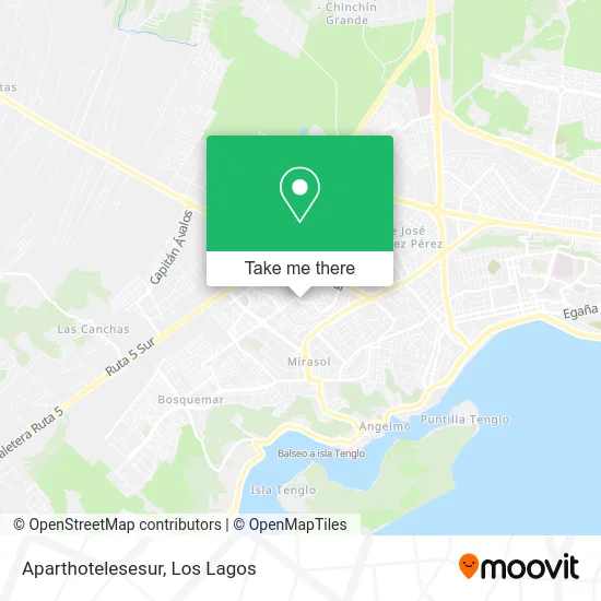 Mapa de Aparthotelesesur