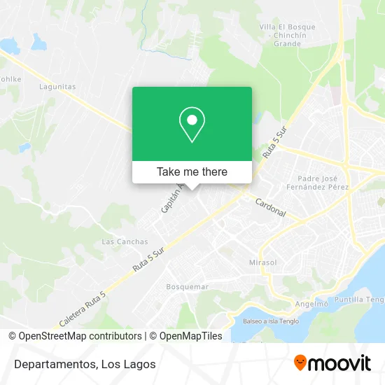 Departamentos map