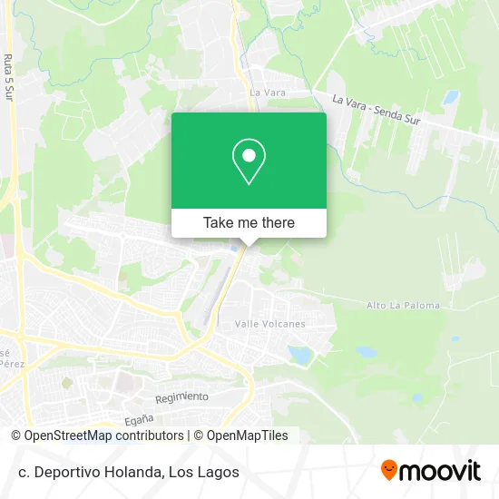 c. Deportivo Holanda map
