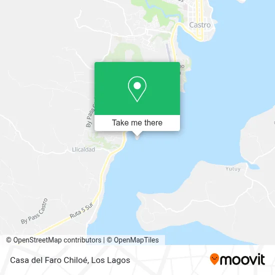 Casa del Faro Chiloé map