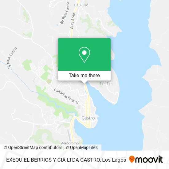 Mapa de EXEQUIEL BERRIOS Y CIA LTDA CASTRO