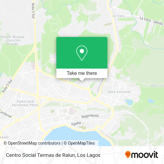 Centro Social Termas de Ralun map
