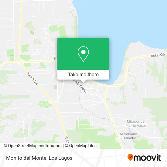 Monito del Monte map