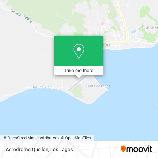 Aeródromo Quellon map