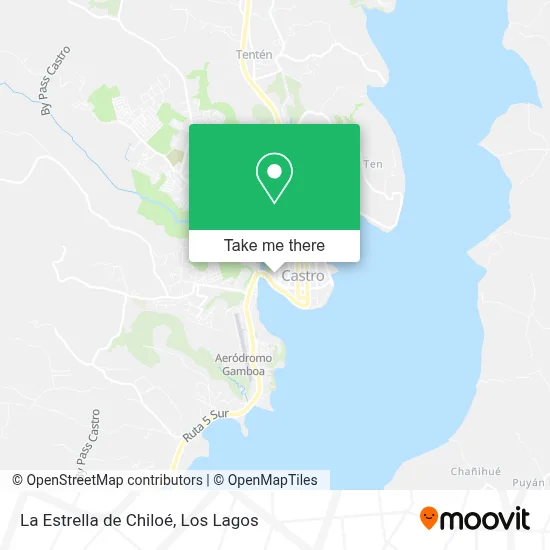 La Estrella de Chiloé map