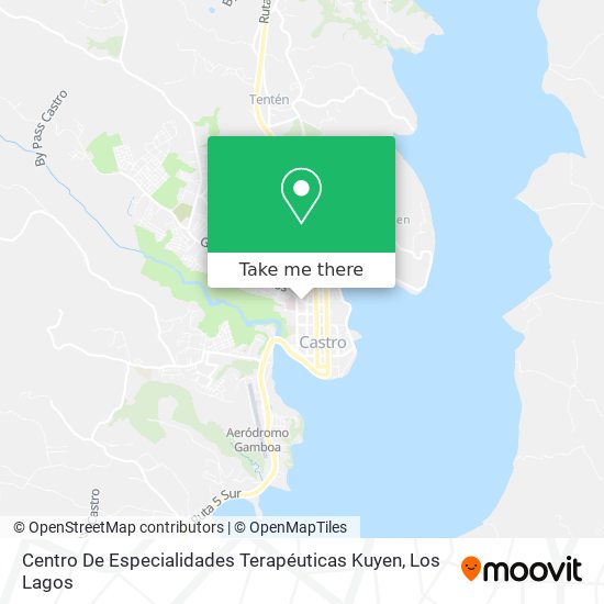 Mapa de Centro De Especialidades Terapéuticas Kuyen