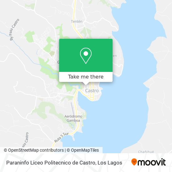Paraninfo Liceo Politecnico de Castro map