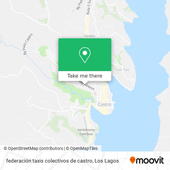 Mapa de federación taxis colectivos de castro