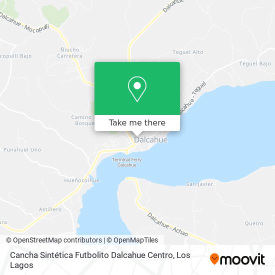 Mapa de Cancha Sintética Futbolito  Dalcahue Centro