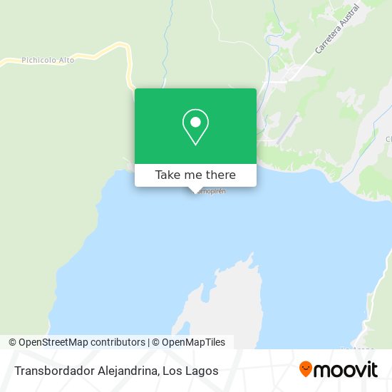 Transbordador Alejandrina map