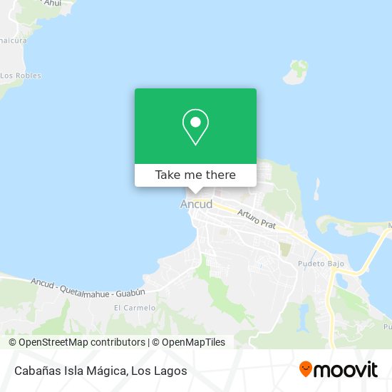 Cabañas Isla Mágica map