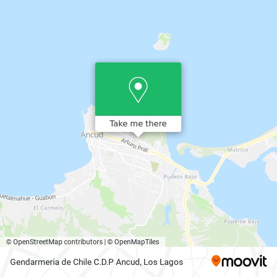 Gendarmeria de Chile C.D.P Ancud map