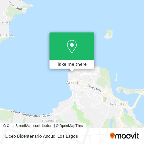 Mapa de Liceo Bicentenario Ancud