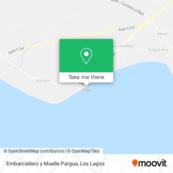 Mapa de Embarcadero y Muelle Pargua