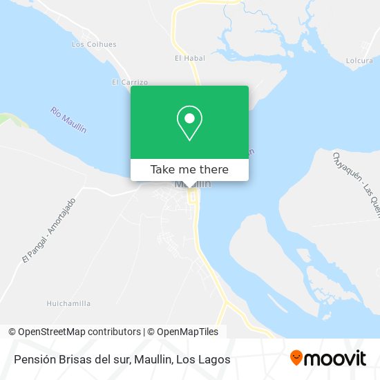 Pensión Brisas del sur, Maullin map