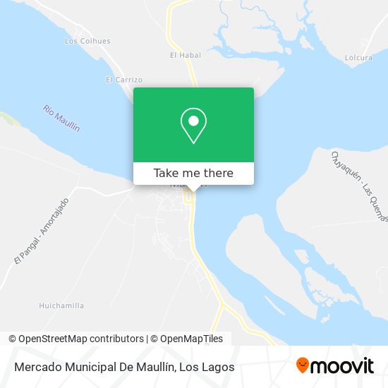 Mapa de Mercado Municipal De Maullín