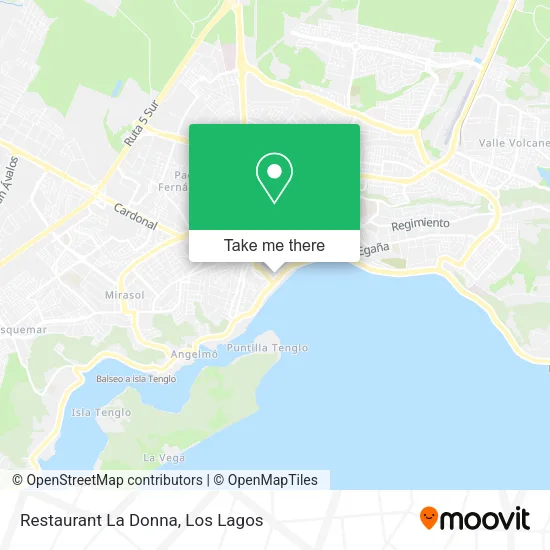 Restaurant La Donna map