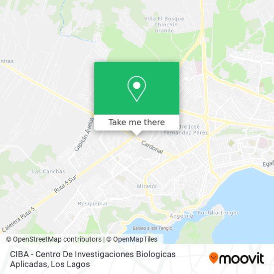 CIBA - Centro De Investigaciones Biologicas Aplicadas map