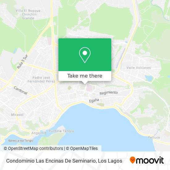 Condominio Las Encinas De Seminario map