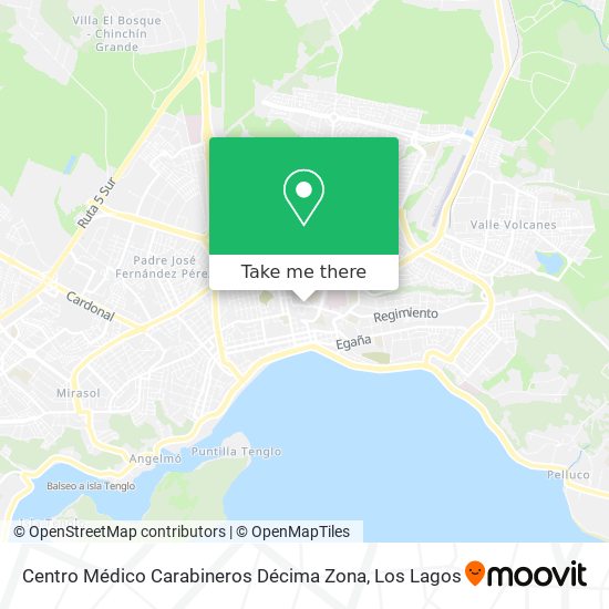 Centro Médico Carabineros Décima Zona map
