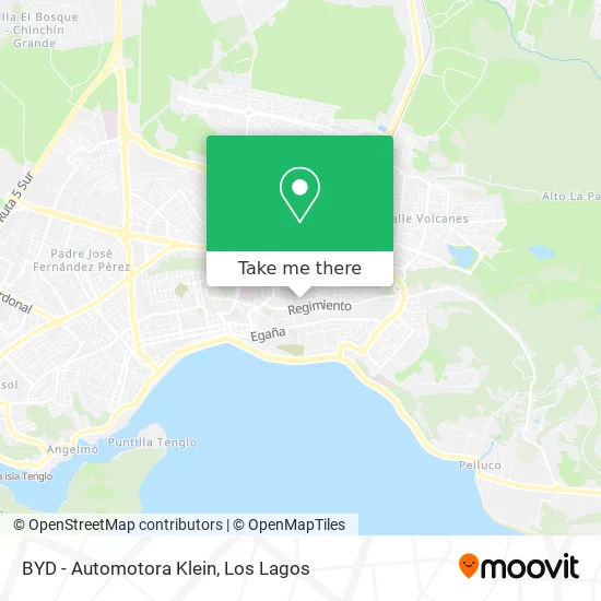 BYD - Automotora Klein map