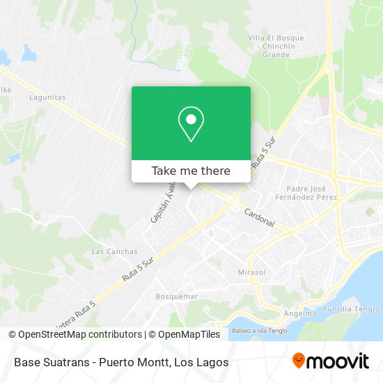 Base Suatrans - Puerto Montt map
