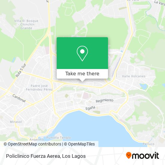 Mapa de Policlinico Fuerza Aerea