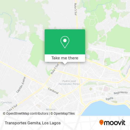 Mapa de Transportes Gemita