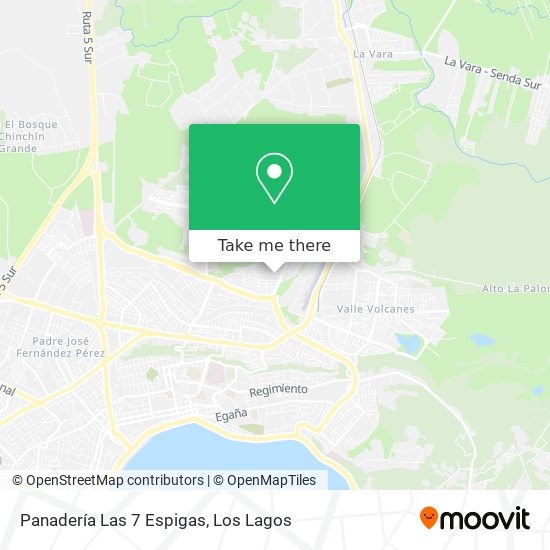 Mapa de Panadería Las 7 Espigas
