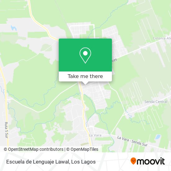 Mapa de Escuela de Lenguaje Lawal
