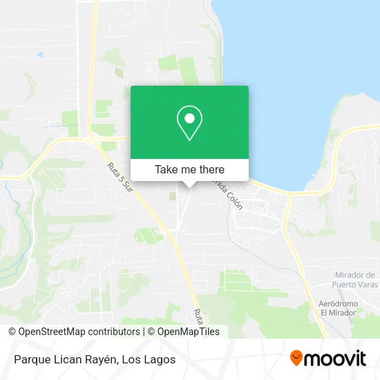 Parque Lican Rayén map