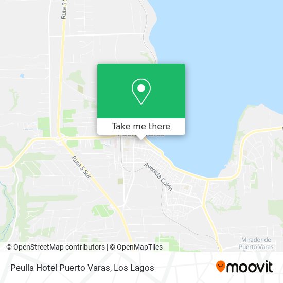 Mapa de Peulla Hotel Puerto Varas