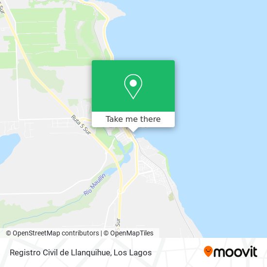 Registro Civil de Llanquihue map