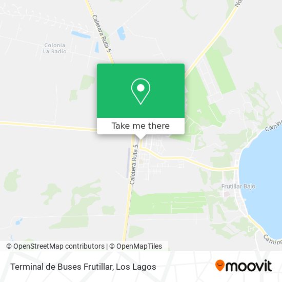 Mapa de Terminal de Buses Frutillar
