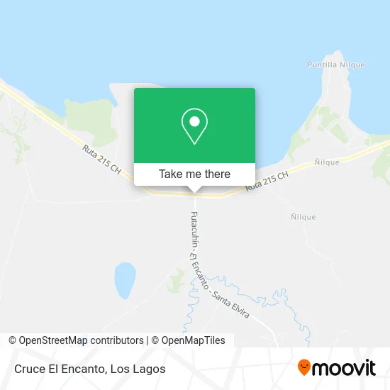 Cruce El Encanto map